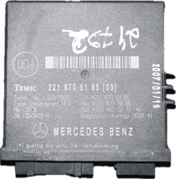 MERCEDES-BENZ 2218706185 A2218707285 2218707285 A2218707886 2218707886 A2218706185 A2218706387 2218706387 A221870638780 221870638780 Bootlid / tailgate control unit MERCEDES-BENZ S-CLASS (W221) (2005-2013) — thumbnail 1