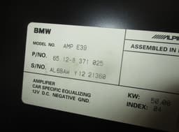 BMW Audio amplifier BMW 5 (E39) (1995-2004) — thumbnail 4