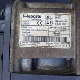 MERCEDES-BENZ 122R000258 Auxiliary / pakring heater (webasto) MERCEDES-BENZ GLK-CLASS (X204) (2008-2015) — thumbnail 2