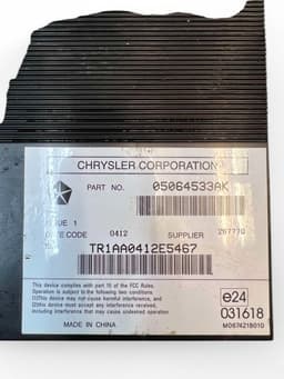 JEEP 05064533AK Audio amplifier JEEP GRAND CHEROKEE IV (WK, WK2) (2010-2021) — thumbnail 5