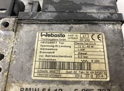 BMW 64126986232 Auxiliary / pakring heater (webasto) BMW 7 (E65, E66) (2001-2009) — thumbnail 5