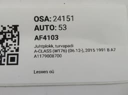 MERCEDES-BENZ A1179008700 Airbag Control Unit MERCEDES-BENZ A-CLASS (W176) (2012-2018) — thumbnail 5