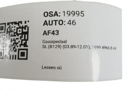 MERCEDES-BENZ A2203000204 Accelerator Pedal MERCEDES-BENZ SL-CLASS (R129) (1989-2001) — thumbnail 5