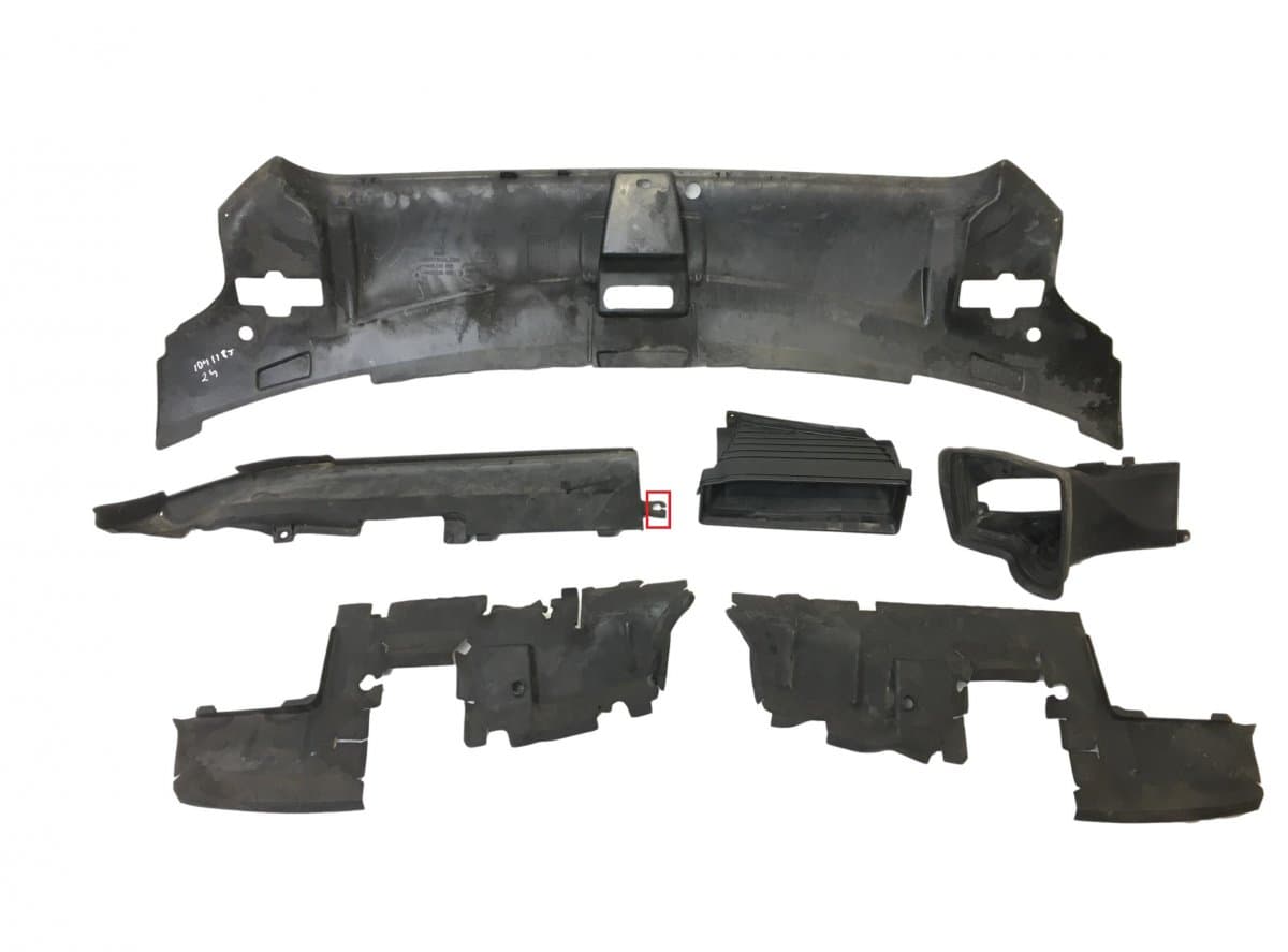 4H0807081 Air duct front left AUDI A8 (4H) (2009-2017)