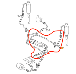 MERCEDES-BENZ A2159971382 Air suspension / self-levelling suspension, other MERCEDES-BENZ S-CLASS Coupe (C215) (1999-2006) — thumbnail 5
