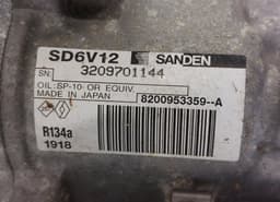 RENAULT 8200953359-A SD6VDA 3209701144 R134A1918 AC / aircon Compressor RENAULT KANGOO II (FW, KW) (2008-2021) — thumbnail 5