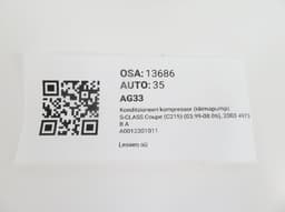 MERCEDES-BENZ A0012301011 A0002309111 AC / aircon Compressor MERCEDES-BENZ S-CLASS Coupe (C215) (1999-2006) — thumbnail 5