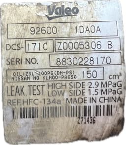 NISSAN AC / aircon Compressor NISSAN X-TRAIL II (T31) (2007-2013) — thumbnail 5