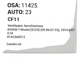 MERCEDES-BENZ A0005008593 AC Cooling Fan MERCEDES-BENZ E-CLASS (W124) (1985-1996) — thumbnail 4