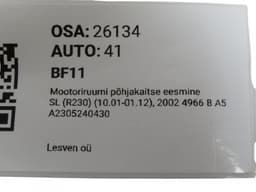MERCEDES-BENZ A2305240430 Engine splash shield frontal part MERCEDES-BENZ SL-CLASS (R230) (2001-2012) — thumbnail 1