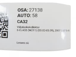 MERCEDES-BENZ A6421420102 A6421400361 A6421400761 A6421400161 A6421400509 A6421400709 A6421400909 Exhaust Manifold MERCEDES-BENZ E-CLASS (W211) (2002-2009) — thumbnail 5