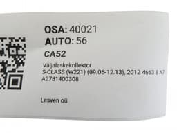MERCEDES-BENZ A2781400308 2781400308 Exhaust Manifold MERCEDES-BENZ S-CLASS (W221) (2005-2013) — thumbnail 5