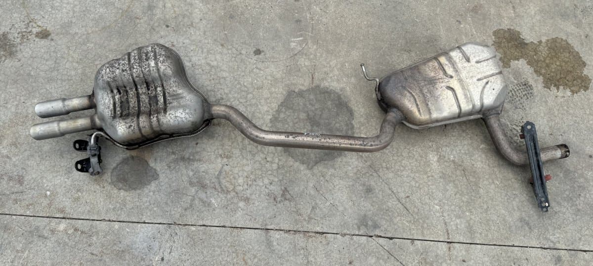 VW 1K0253411BM 1K0120AD Exhaust system complete VW GOLF VI (5K) (2008-2013)