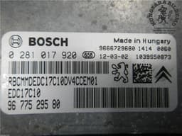 CITROËN 0281017920 Engine Control Unit / module (ECU) CITROËN C3 II (2009-2016) — thumbnail 3