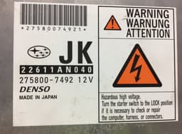 SUBARU 2758007492 275800-7492 Engine Control Unit / module (ECU) SUBARU LEGACY IV / Outback (2003-2009) — thumbnail 4