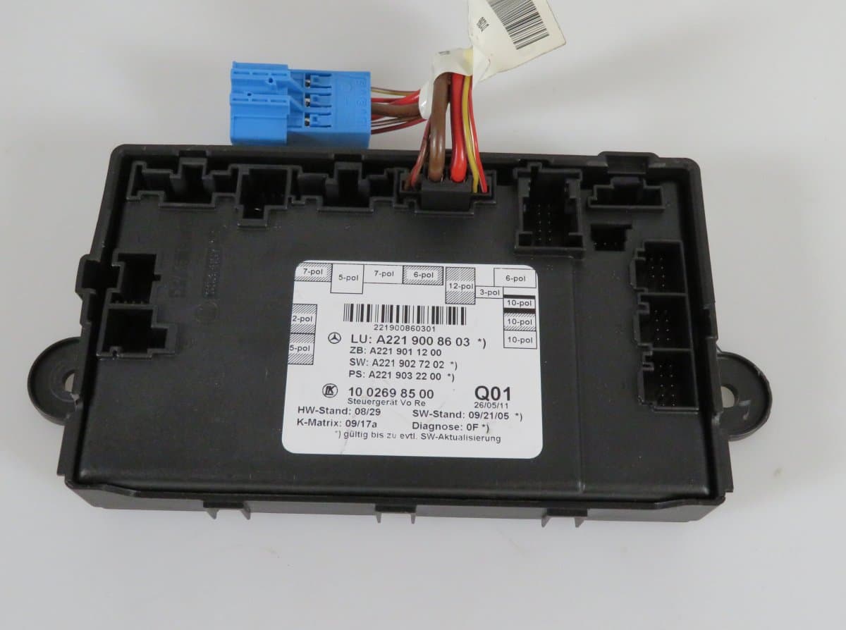 MERCEDES-BENZ A2219008603 A2219006404 Door control unit front right MERCEDES-BENZ S-CLASS (W221) (2005-2013)
