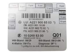 MERCEDES-BENZ A2219008503 A2219007401 A2219006204 Door control unit front left MERCEDES-BENZ S-CLASS (W221) (2005-2013) — thumbnail 3