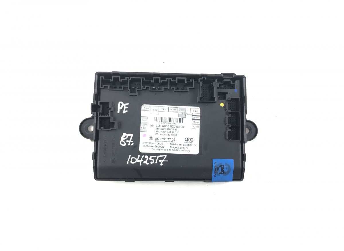 0507937702 0507951501 Door control unit front right MERCEDES-BENZ S-CLASS (W221) (2005-2013)