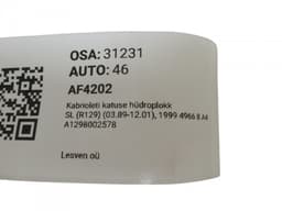 MERCEDES-BENZ A1298002578 Convertible roof hydraulic block MERCEDES-BENZ SL-CLASS (R129) (1989-2001) — thumbnail 4