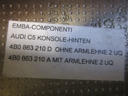 AUDI 4B0863210D Dashboard Trim AUDI A6 / A6 ALLROAD (C5) (1997-2005) — thumbnail 1