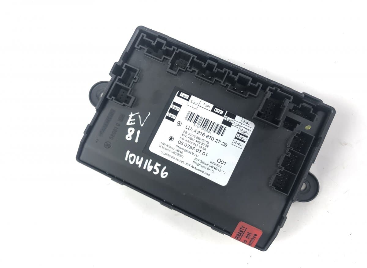 MERCEDES-BENZ A2168702726 Door control unit front left MERCEDES-BENZ S-CLASS Coupe (C216) (2006-2013)