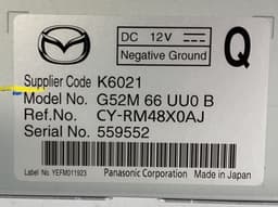 MAZDA G52M66UU0 Camera control unit MAZDA 6 (GJ, GL) (2012-2020) — thumbnail 3