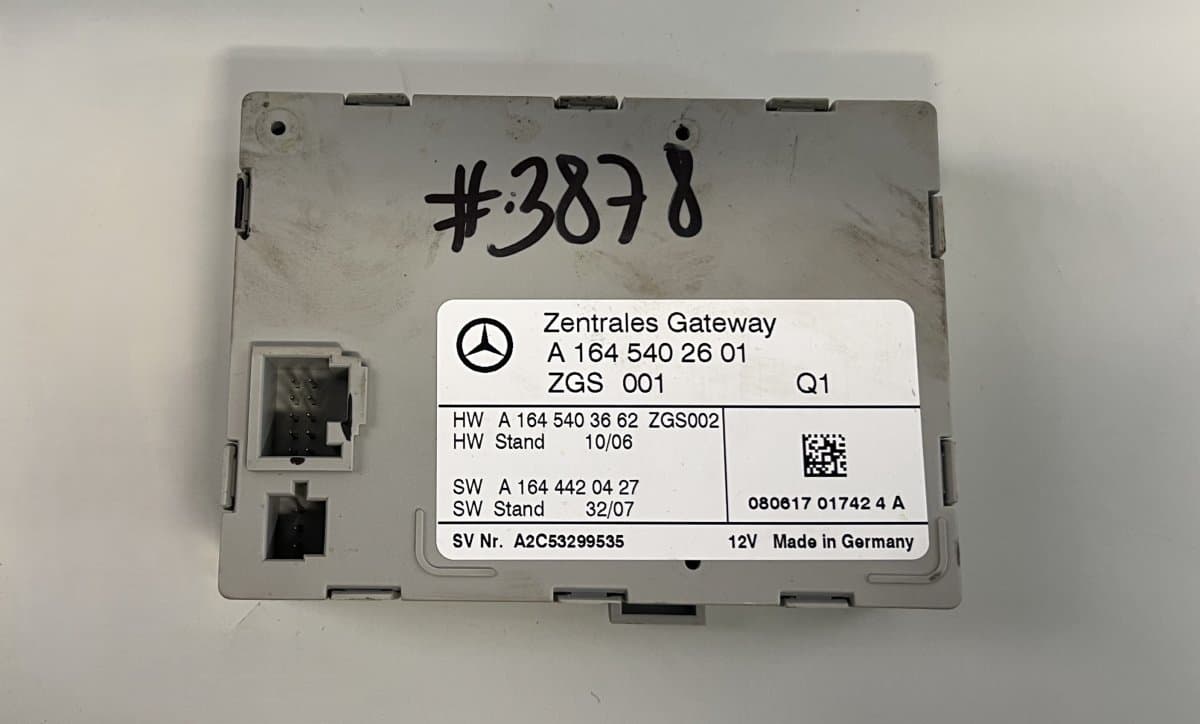 MERCEDES-BENZ A1645402601 A1645403662 A1644420427 Central gateway module MERCEDES-BENZ ML-CLASS (W164) (2005-2011)