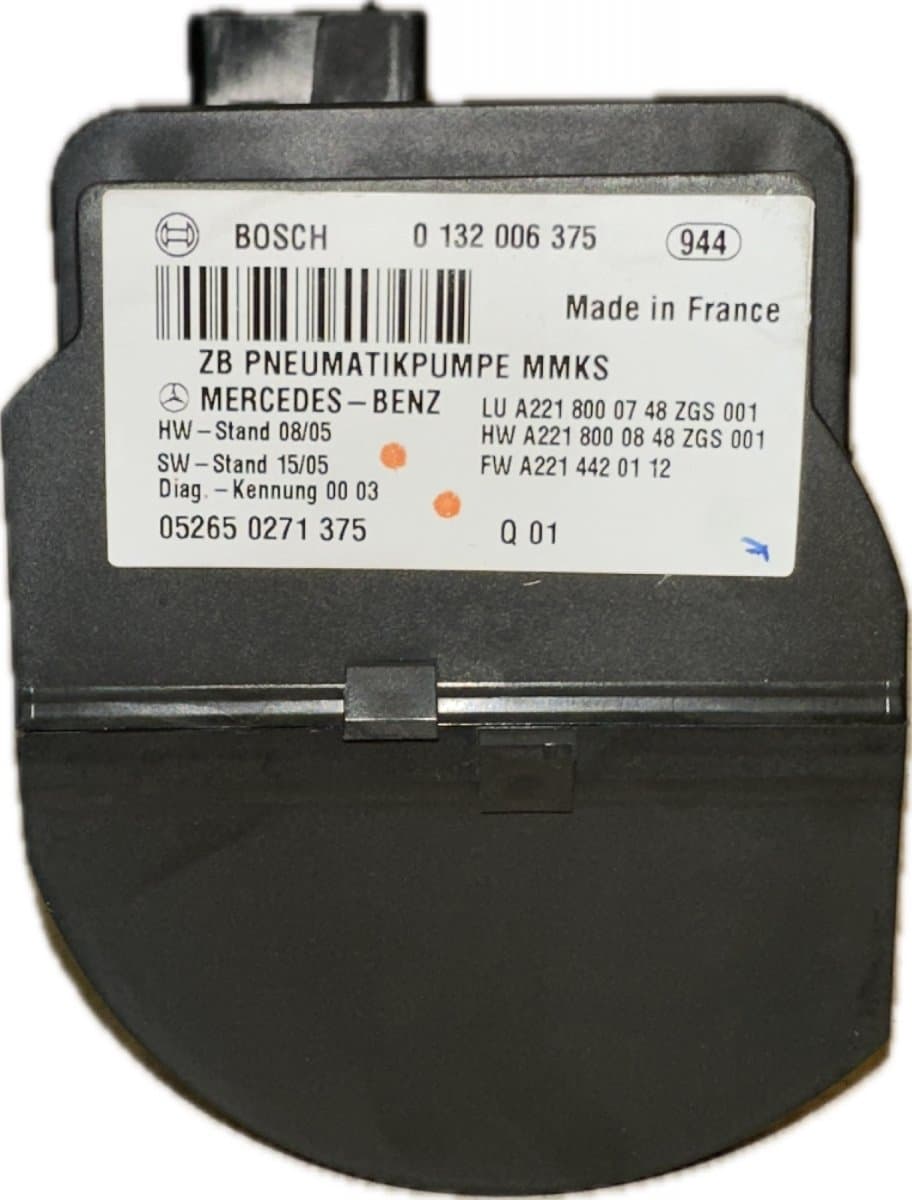 MERCEDES-BENZ 0132006375 A2218000748 A2218000848 A2214420112 Central Locking Vacuum Pump MERCEDES-BENZ S-CLASS (W221) (2005-2013)