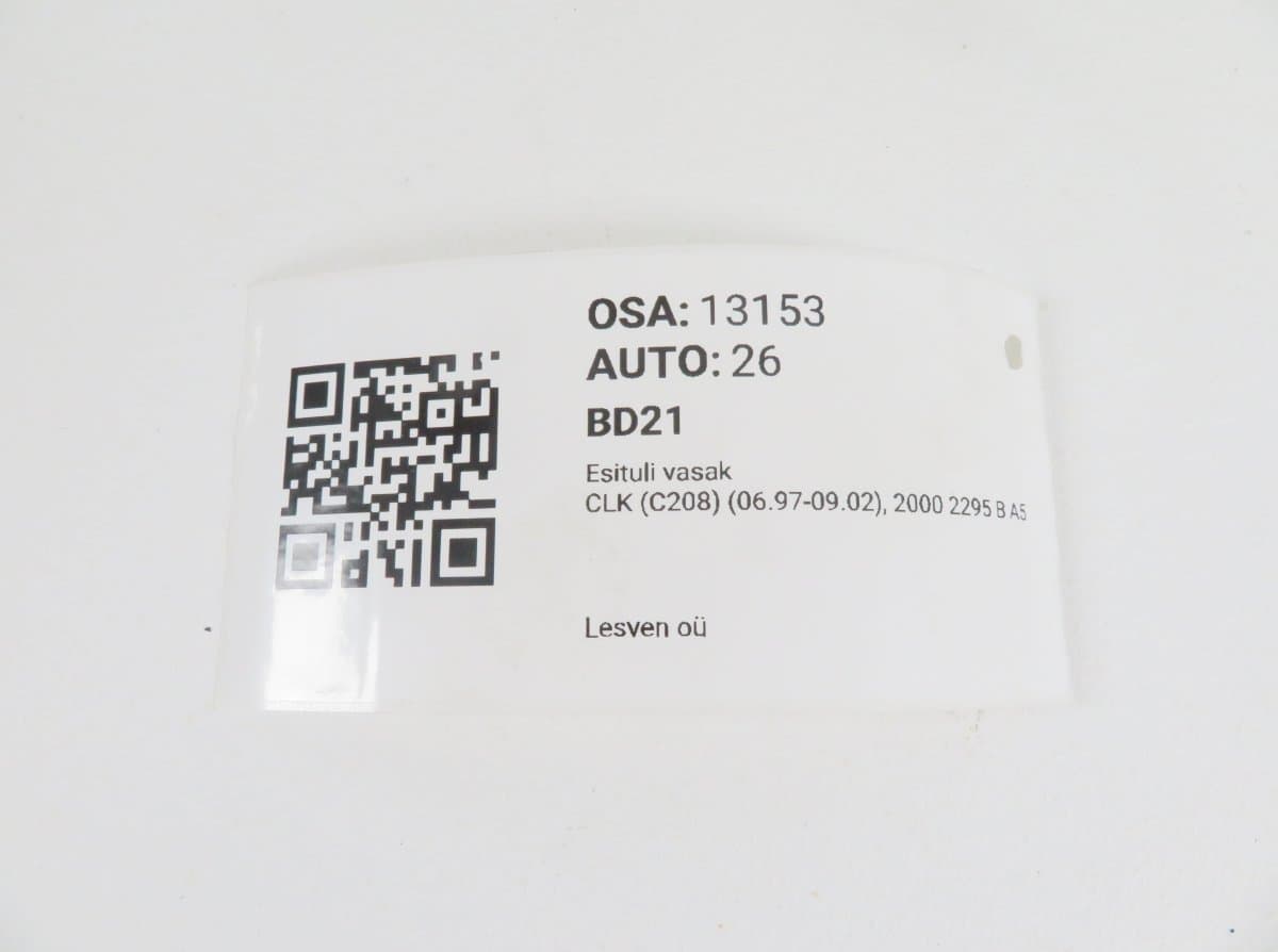 A2088200161 Headlight left MERCEDES-BENZ CLK (C208) (1997-2002)
