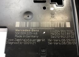 MERCEDES-BENZ 5DK01102240 5DK00922548 5DK009225-49 5DK00922549 5DK009225 Fuse box MERCEDES-BENZ C-CLASS (W204) (2007-2013) — thumbnail 5