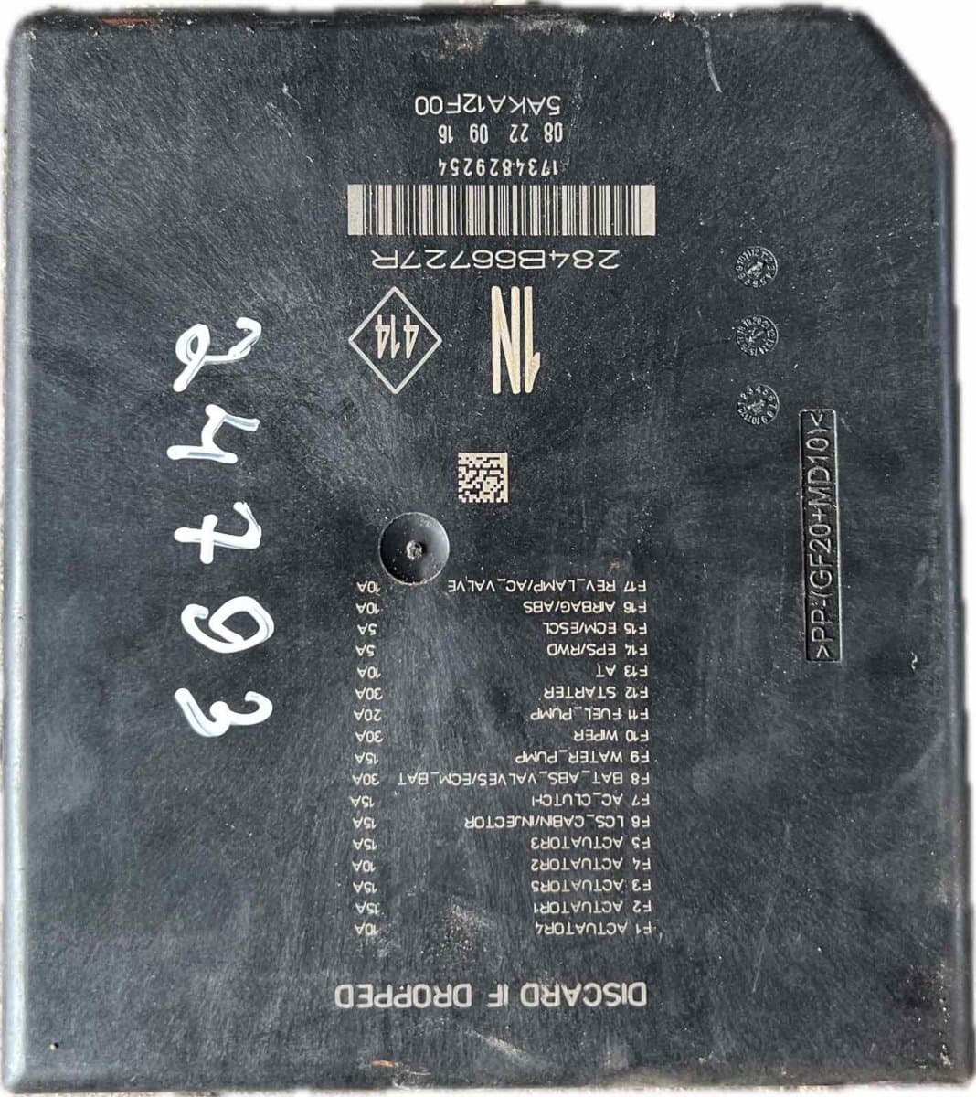 284B66727R Fuse box RENAULT MEGANE IV (B9A/M) (2015-)