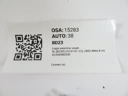 MERCEDES-BENZ A2306980530 Fender inner liner Front left MERCEDES-BENZ SL-CLASS (R230) (2001-2012) — thumbnail 3
