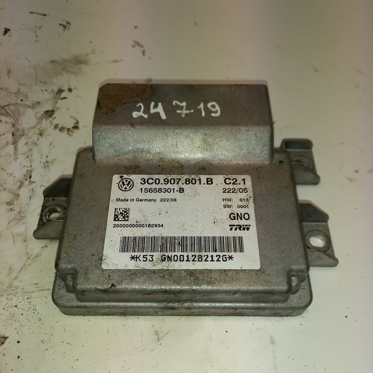 VW 3C0907801B Parking brake control unit VW PASSAT B6 (3C) (2005-2010)