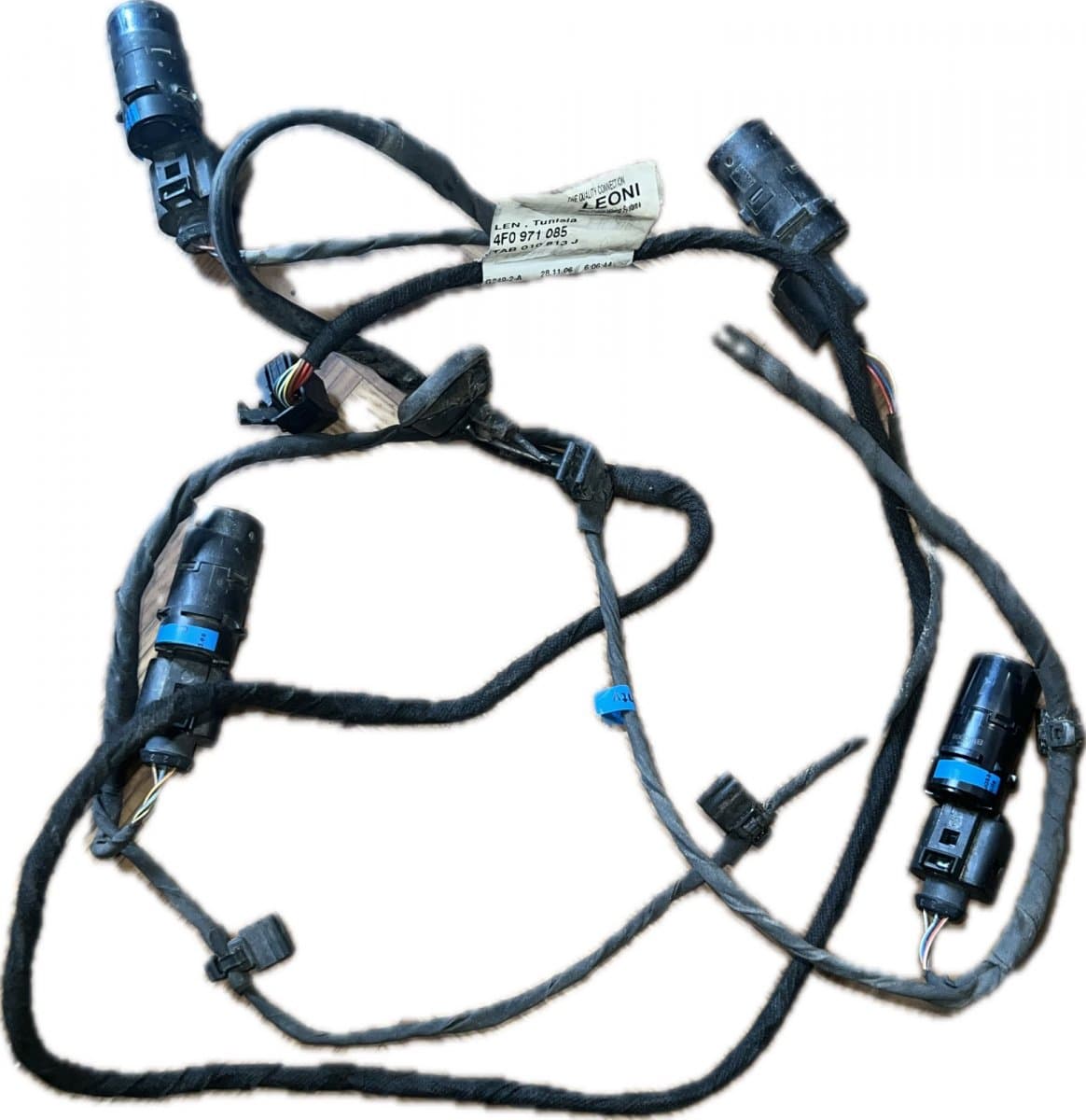 AUDI 4F0971085 Parking sensors cable harness, rear AUDI A6 / A6 ALLROAD (C6, 4F) (2004-2011)