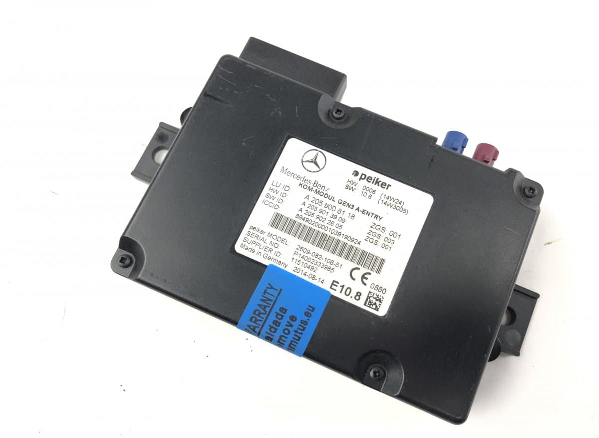 MERCEDES-BENZ 260908210651 2609-082-106-51 Phone / bluetooth control unit MERCEDES-BENZ C-CLASS (W205) (2013-2021)