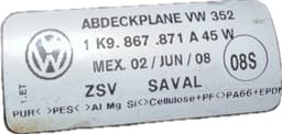 VW Parcel shelf VW GOLF V (1K) (2003-2009) — thumbnail 3