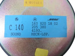 MERCEDES-BENZ A1408201802 Lodspeaker in Parcel shlef MERCEDES-BENZ S-CLASS (W140) (1991-1999) — thumbnail 3