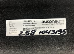 MERCEDES-BENZ A2316904441 Interior lining / floor, other MERCEDES-BENZ SL-CLASS (R231) (2012-2020) — thumbnail 3