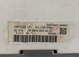 JEEP 5172074AH CR0032003 Instrument Cluster JEEP COMMANDER (XK) (2005-2010) — thumbnail 4