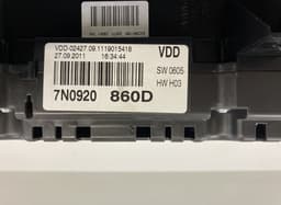 VW 7N0920860D Instrument Cluster VW SHARAN II (7N) (2010-2022) — thumbnail 3