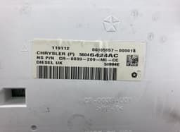 JEEP 56046424AC Instrument Cluster JEEP GRAND CHEROKEE IV (WK, WK2) (2010-2021) — thumbnail 3
