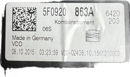 SEAT 5F0920863A Instrument Cluster SEAT LEON (5F) (2012-2020) — thumbnail 4