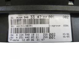 MERCEDES-BENZ A1645401011 A2514420321 Instrument Cluster MERCEDES-BENZ ML-CLASS (W164) (2005-2011) — thumbnail 5