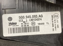 VW 5G0945093AG A055364 5G0945309C Inner tail light, left VW GOLF VII (5G1, BA5, BV5, BQ1, BE) (2012-2020) — thumbnail 5