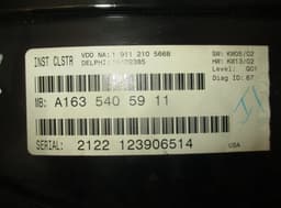 MERCEDES-BENZ Instrument Cluster MERCEDES-BENZ ML-CLASS (W163) (1998-2005) — thumbnail 3