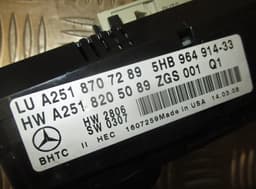MERCEDES-BENZ 5HB964914-33 Heater control panel MERCEDES-BENZ ML-CLASS (W164) (2005-2011) — thumbnail 5