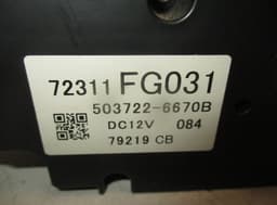 SUBARU 503722-6670B Heater control panel SUBARU IMPREZA (GH, GR) (2008-2012) — thumbnail 3
