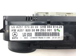 MERCEDES-BENZ A2519000001 Heater control panel MERCEDES-BENZ R-CLASS (W251) (2006-2013) — thumbnail 3
