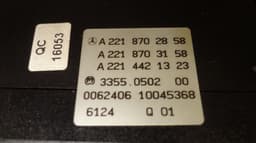 MERCEDES-BENZ Heater control panel MERCEDES-BENZ S-CLASS (W221) (2005-2013) — thumbnail 3