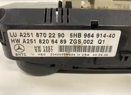MERCEDES-BENZ A2518702290 A2518206489 5HB96491440 74292004 Heater control panel MERCEDES-BENZ ML-CLASS (W164) (2005-2011) — thumbnail 3